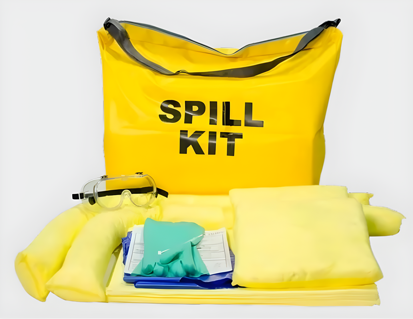 SAFETY INDIA Hazmat Chemical Spill Kit for 15 Liter for Absorbing Hospital Chemicals Acids Bases Solvents