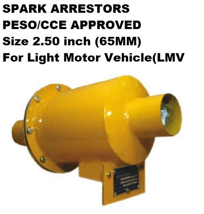 Spark Arrestors, 2.50 Inch (65MM) Size, PESO/CCOE Certified with Certificate for Light Vehicle