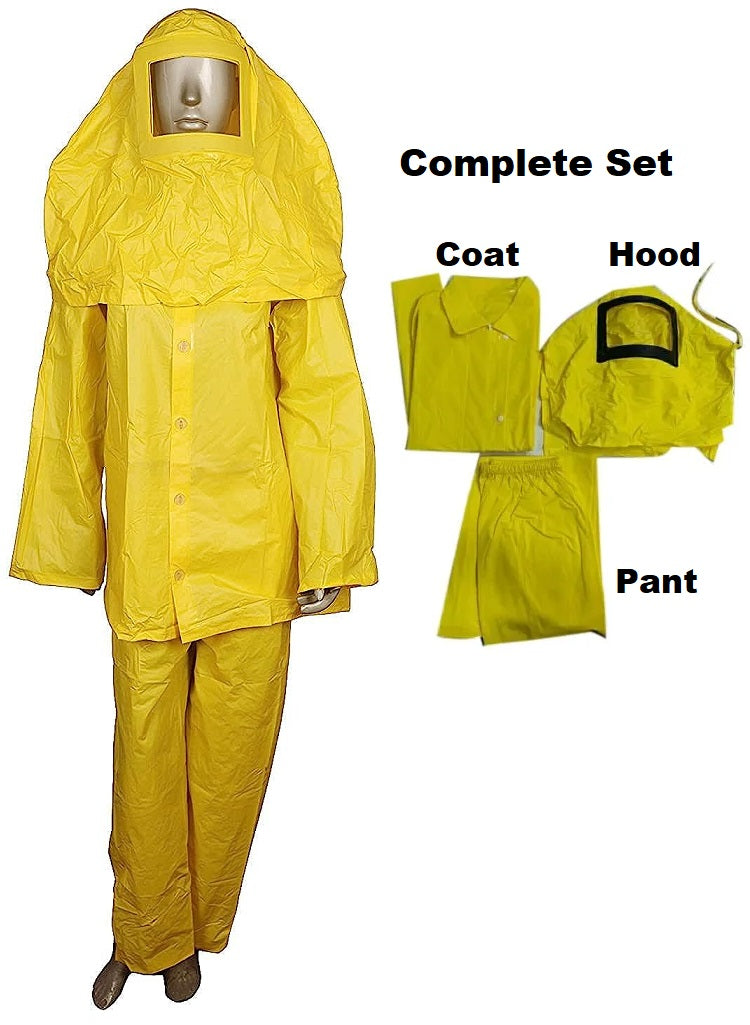 Suit Chemical | Yellow Chemical Suit | Chemical Spray Suit | Acid Resistant Suit