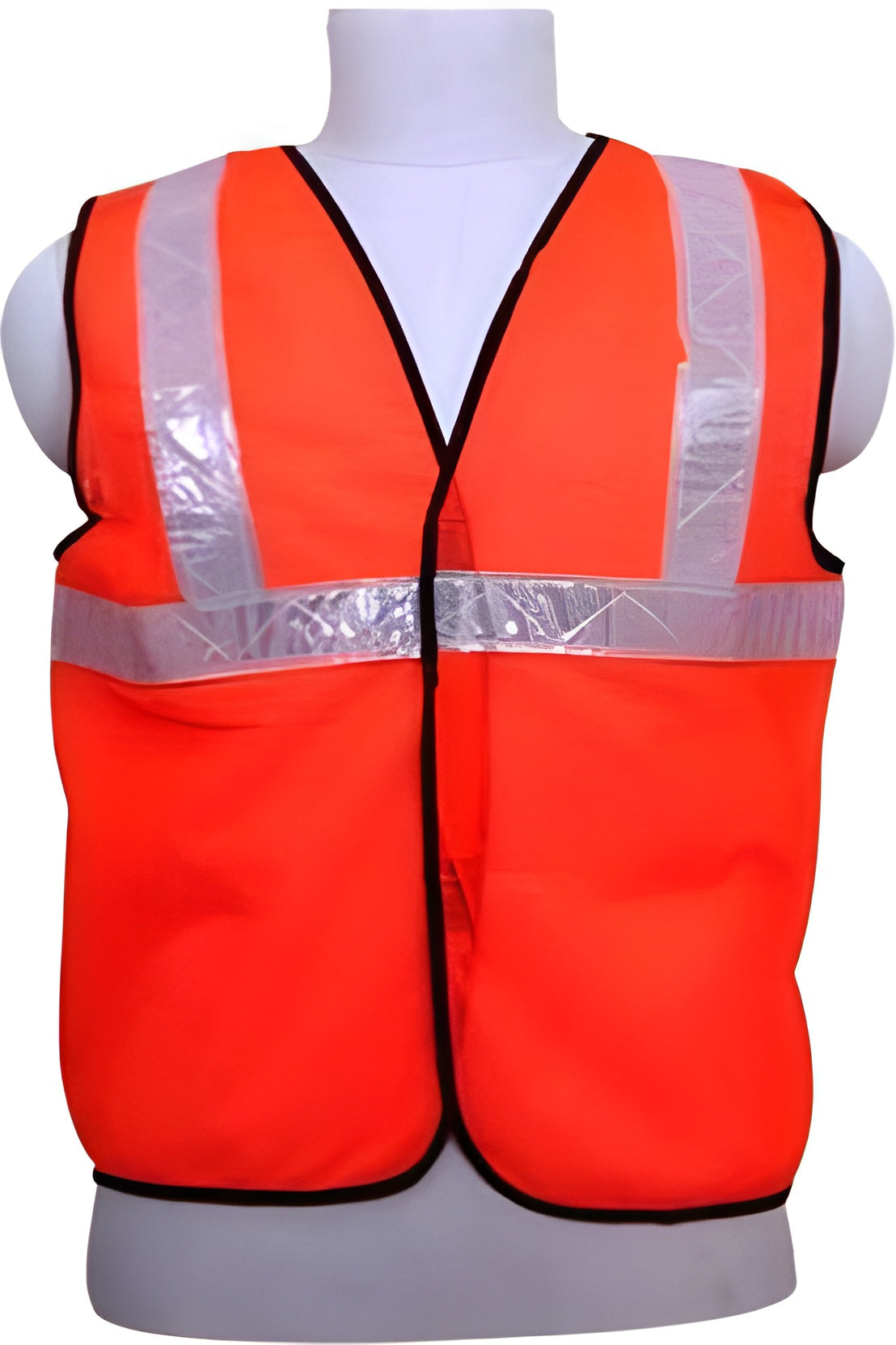 Orange Work Wear Reflective/Reflector Strips Safety Jacket Waistcoat