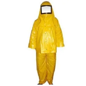 Yellow PVC chemical Resistant protective suit Acid and Alkali Splash Safety Suit