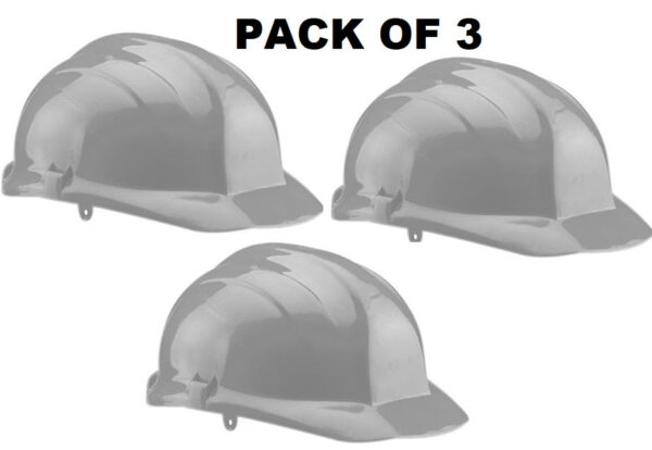 Safety Helmet with Ratchet Type Adjustment for Outdoor Head Protection for Construction and Industrial Work Insulation Work Wear Grey