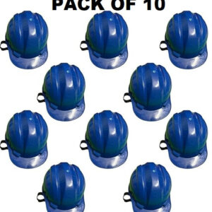 Heavy Duty Superior Industrial Safety Helmet with Hard Hat and Adjustable Chin Strap for Construction and Industrial Work, Insulation Work Wear Blue