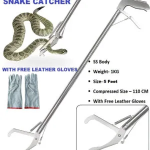 Buy Snake Catcher | Snake Sticks | Snake Catcher Stick with Snake Catcher Leather Gloves- 5 Feet