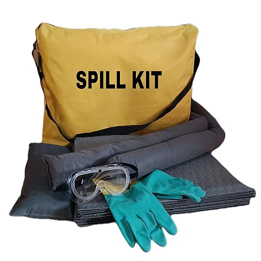 Universal Spill Kits 15 LTR (Absorb both oil & chemicals) Absorbed for All types of Liquids & Bases, Water based Liquids, Oil Based Liquids, Crude Oil