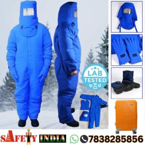 Cryo Suit | Cryogenic Suit | Cold Room Suit | Cold Storage Suit | Insulated Freezer Suit with Cryogenic Gloves, Hood, and Boots – Waterproof Cryogenic Protective Clothing for Liquid Nitrogen Handling up to -160°C-1