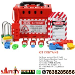 group lockout tagout kit 16 hole lock box with padlocks cable lockouts circuit breaker lockouts and safety tags
