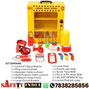 lockout tagout station kit lts25 wall mounted loto station with cable lockouts mcb lockouts padlocks and safety tags for industrial safety